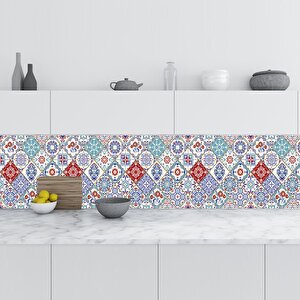 Mutfak Tezgah Arası Folyo Fayans Kaplama Folyosu Türk Seramik Karo 60x300 cm