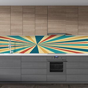 Mutfak Tezgah Arası Folyo Fayans Kaplama Folyosu Retro 60x200 cm