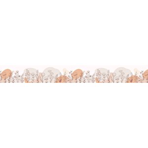 Mutfak Tezgah Arası Folyo Fayans Kaplama Folyosu Botanik Çiçek 60x300 cm