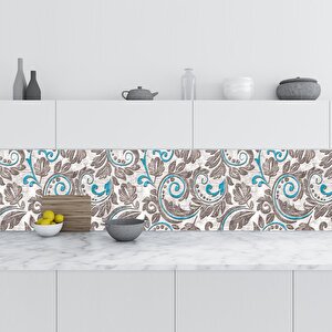 Mutfak Tezgah Arası Folyo Fayans Kaplama Folyosu Seramik Rustik Arkaplan 60x400 cm 