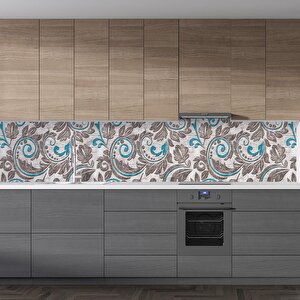 Mutfak Tezgah Arası Folyo Fayans Kaplama Folyosu Seramik Rustik Arkaplan 60x400 cm 