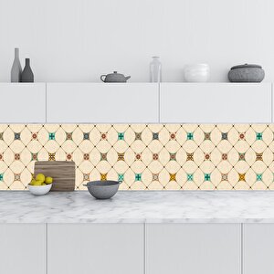Mutfak Tezgah Arası Folyo Fayans Kaplama Folyosu Majolika Motif 1 60x500 cm