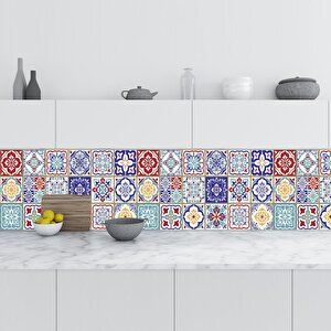 Mutfak Tezgah Arası Folyo Fayans Kaplama Folyosu Türk Fayans Desen 60x400 cm 