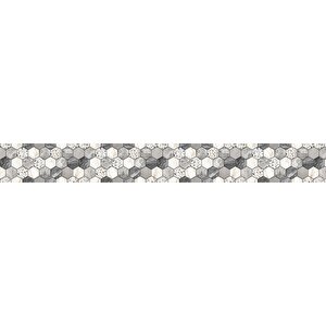 Mutfak Tezgah Arası Folyo Fayans Kaplama Folyosu Renkli Altıgen Mermer 60x100 cm