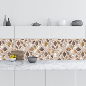 Mutfak Tezgah Arası Folyo Fayans Kaplama Folyosu Rustik Duvar Karo 60x100 cm