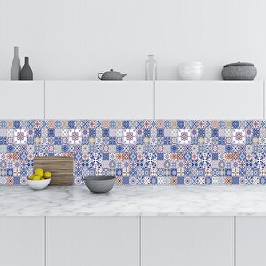 Mutfak Tezgah Arası Folyo Fayans Kaplama Folyosu İspanyol Seramik Desen 60x500 cm