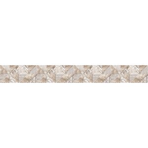 Mutfak Tezgah Arası Folyo Fayans Kaplama Folyosu Kahverengi Desen 60x300 cm
