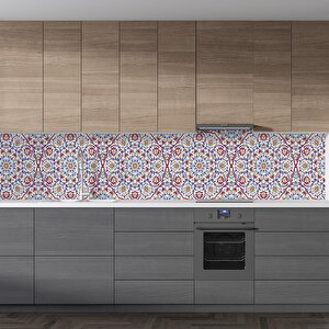 Mutfak Tezgah Arası Folyo Fayans Kaplama Folyosu Mandala 60x100 cm