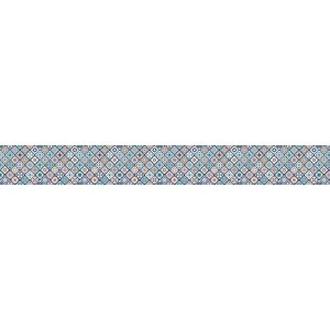 Mutfak Tezgah Arası Folyo Fayans Kaplama Folyosu Dörtgen Fas Desen 60x500 cm