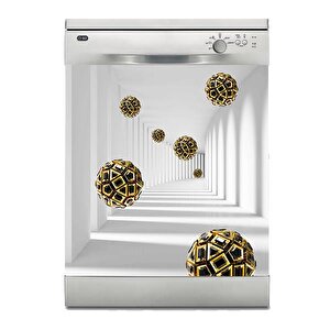 Bulaşık Makinesi Sticker Kaplama Beyaz Eşya Kaplama 3d Sanat