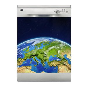 Bulaşık Makinesi Sticker Kaplama Beyaz Eşya Kaplama Dünya