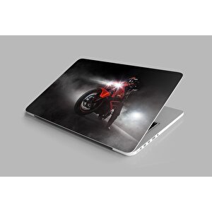 Laptop Sticker Notebook Pc Kaplama Etiketi Motorsikletli Adam