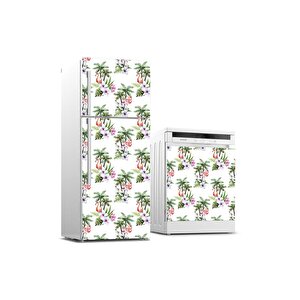Buzdolabı Ve Bulaşık Makinası Beyaz Eşya Sticker Kaplama Flamingo