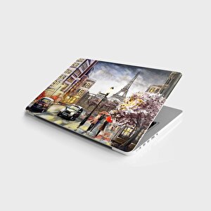 Laptop Sticker Bilgisayar Notebook Pc Kaplama Etiketi Fransa Sokak Manzarası