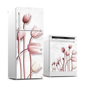 Buzdolabı Ve Bulaşık Makinası Beyaz Eşya Sticker Kaplama 3d Dallar