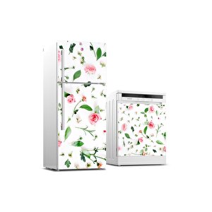 Buzdolabı Ve Bulaşık Makinası Beyaz Eşya Sticker Kaplama Güller