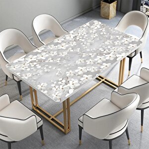 Masa Kaplama Folyosu Mobilya Masa Kaplama Folyoları 3d Beyaz Yaprak