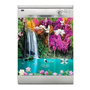 Bulaşık Makinesi Sticker Kaplama Beyaz Eşya Kaplama 3d Nature