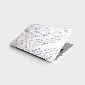Laptop Sticker Notebook Pc Kaplama Etiketi Yazılım Html