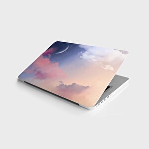 Laptop Sticker Notebook Pc Kaplama Etiketi Bulut Ay