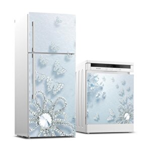 Buzdolabı Ve Bulaşık Makinası Beyaz Eşya Sticker Kaplama Elmas Broş