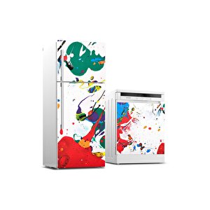 Buzdolabı Ve Bulaşık Makinası Beyaz Eşya Sticker Kaplama Boyama