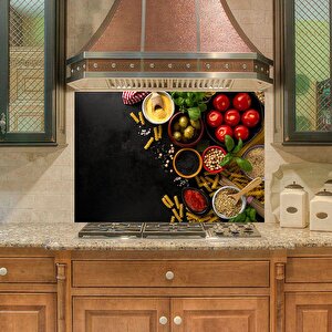 Mutfak Duvar Tezgah Arası Ocak Arkası Sticker Kaplama İtalyan Gıda