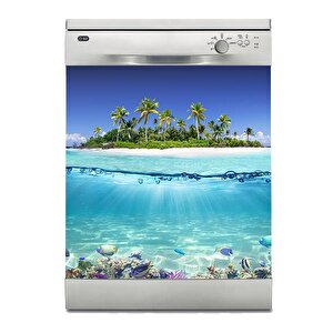 Bulaşık Makinesi Sticker Kaplama Beyaz Eşya Kaplama Ada Deniz