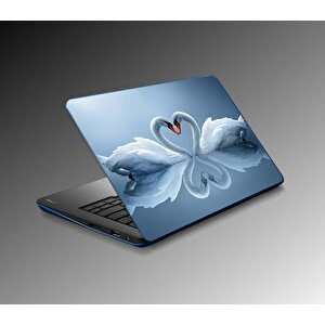 Laptop Sticker Notebook Pc Kaplama Etiketi Kuğular