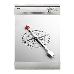Bulaşık Makinesi Sticker Kaplama Beyaz Eşya Kaplama Pusula
