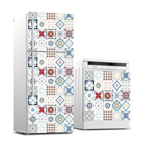 Buzdolabı Ve Bulaşık Makinası Beyaz Eşya Sticker Kaplama Fayans Desen