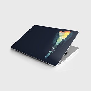 Laptop Sticker Notebook Pc Kaplama Etiketi Kuşlar Ve Adam