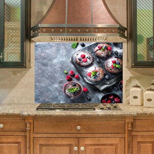 Mutfak Duvar Tezgah Arkası Sticker Kaplama Muffin