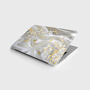 Laptop Sticker Notebook Pc Kaplama Etiketi Kelebek Ve Çiçekler