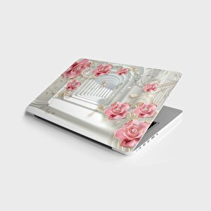 Laptop Sticker Bilgisayar Notebook Pc Kaplama Etiketi 3d Elmas Çiçek Yol