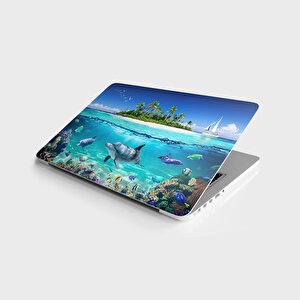 Laptop Sticker Bilgisayar Notebook Pc Kaplama Etiketi Ada Deniz