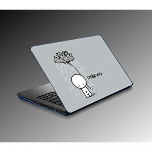 Laptop Sticker Notebook Pc Kaplama Etiketi I Miss You