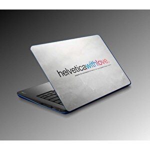 Laptop Sticker Notebook Pc Kaplama Etiketi Helvetica With