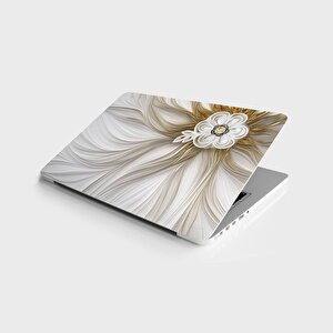 Laptop Sticker Bilgisayar Notebook Pc Kaplama Etiketi 3d Fantastik Çiçek