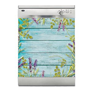 Bulaşık Makinesi Sticker Kaplama Beyaz Eşya Kaplama Ahşap Yapraklar