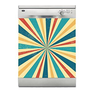 Bulaşık Makinesi Sticker Kaplama Beyaz Eşya Kaplama Retro