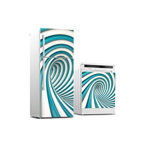 Buzdolabı Ve Bulaşık Makinası Beyaz Eşya Sticker Kaplama 3d Dönence