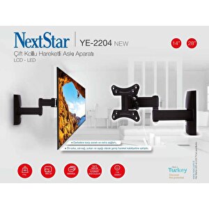 Nextstar Ye-2204 14-28'' Hareketli Lcd-Led Tv Askı Aparatı 30 cm