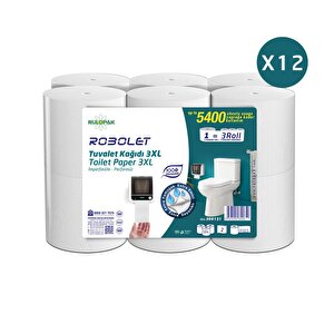 Robolet Tuvalet Kağıdı 2 Katlı 3xl 12'li Paket