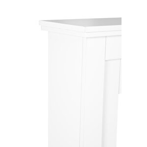 TEKTES ELLEKTRİKLİ 100 CM KREM KASALI TEK RENKLİ ŞÖMİNE ISITMASIZ