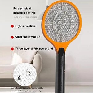 Sinek Raketi Sivrisinek Karasinek Öldürücü Elektririk Şoklu Şarjlı Sineklik Aleti