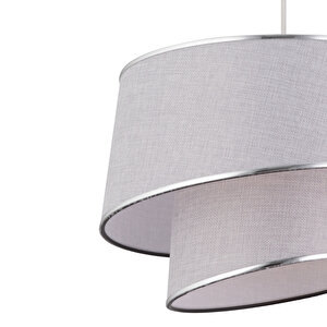 Paoni 2 Katlı Gri Modern Koridor,yatak Odası Salon Avize