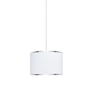 2 Adet Beyaz 35x35 X 21 Sarkıt Kumaş Avize Seti