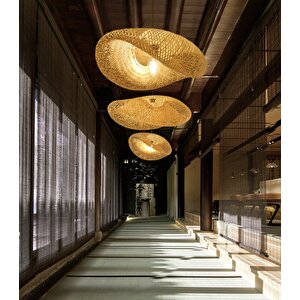 Tasarım Bamboo Avize Hasır Avize Modern Nordic 1.sınıf Kalite