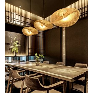 Tasarım Bamboo Avize Hasır Avize Modern Nordic 1.sınıf Kalite